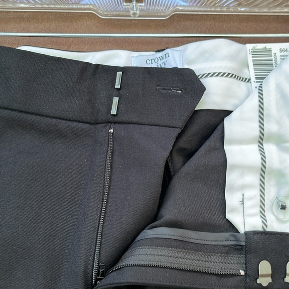 Crown & Ivy “Cary” Black ladies dress pants Size 12 inseam 29 NWT - Picture 2 of 6